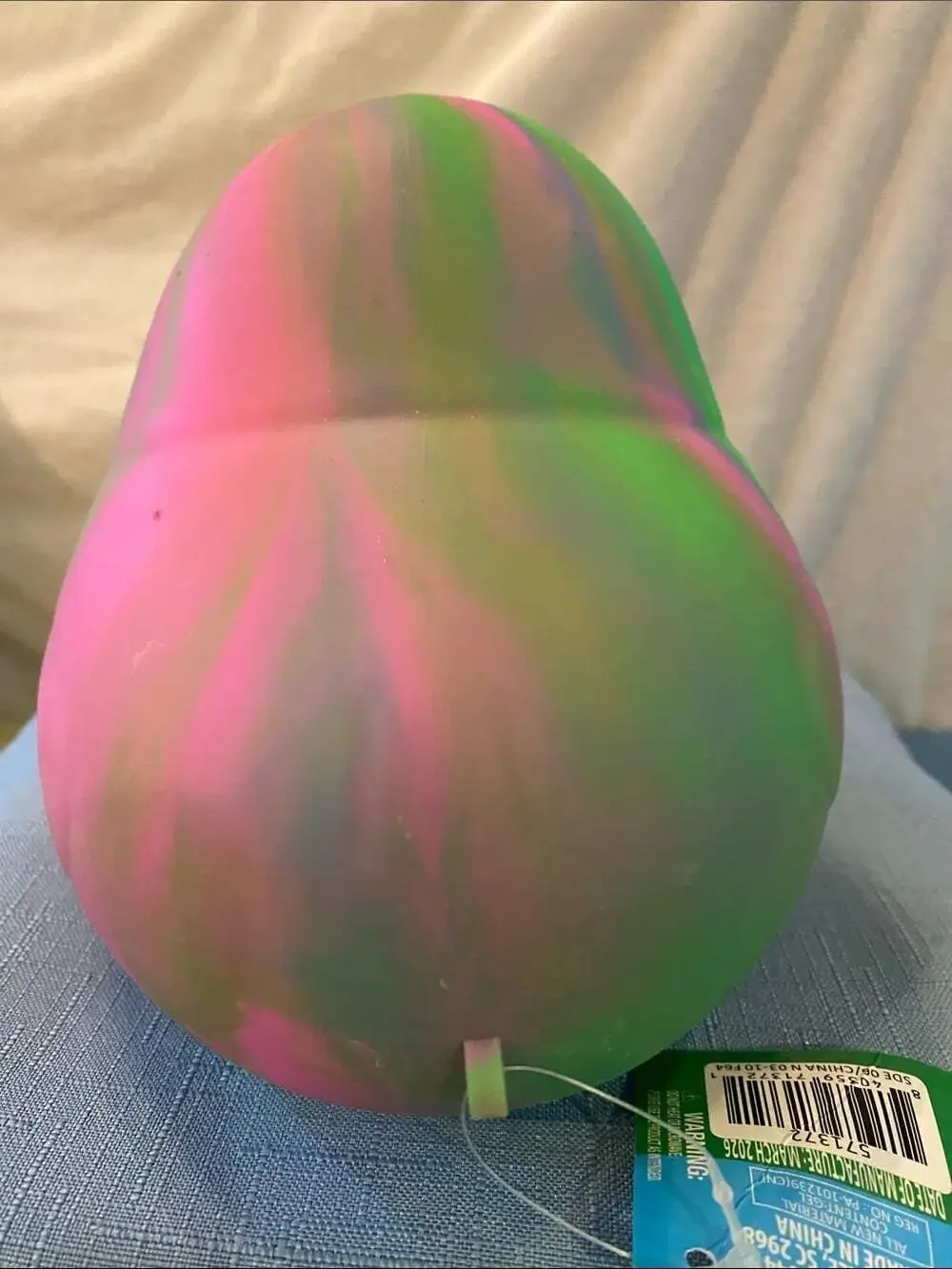 Sunny Days Tie Dye Squeezy Jumbo Duck Fidget NWT